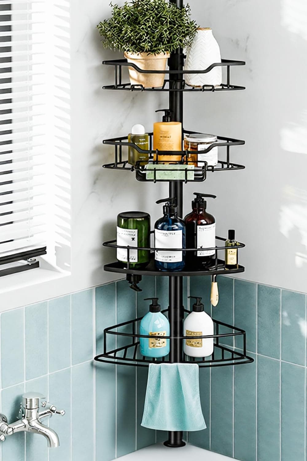 Corner Shower Caddy Tension Pole
