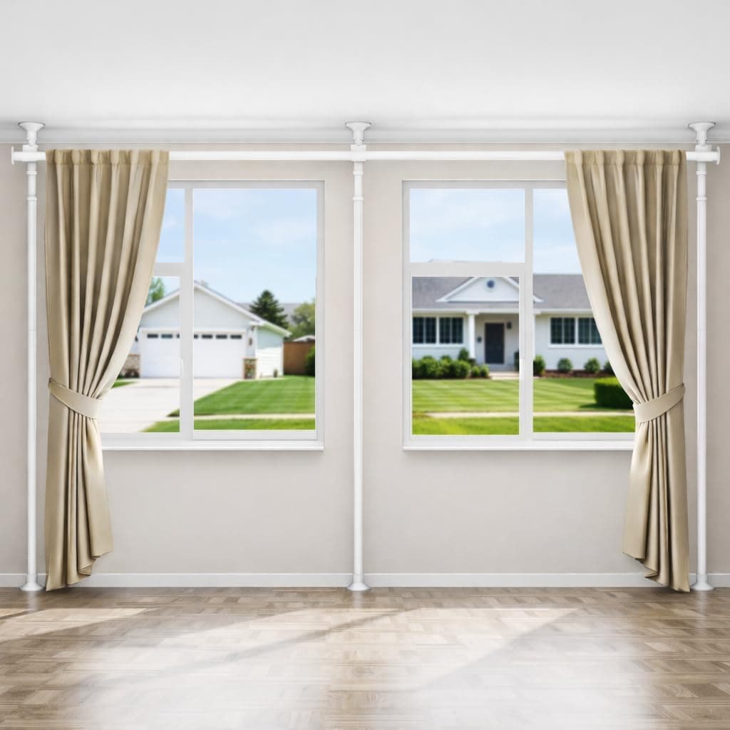 ALLZONE Tension Curtain Rods for Windows