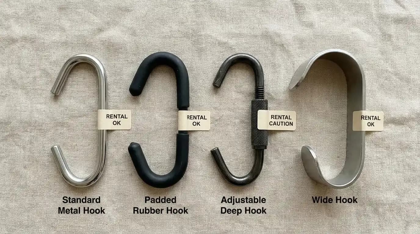 Four over door hook types comparison for renters