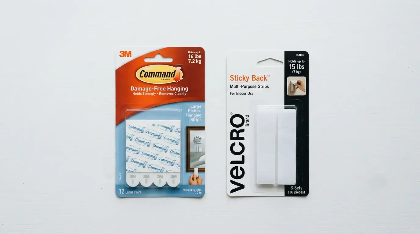 Command Strips vs Velcro Strips for Shelves